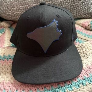 Toronto Blue Jays Forty Seven flat brimmed  Black Cap